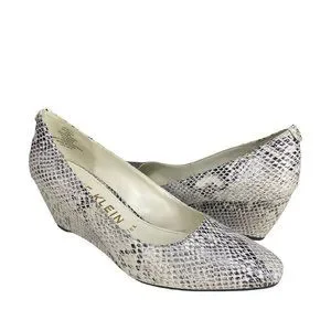 Anne Klein Shoes Anne Klein Isley Snake Print Wedge Pumps Poshmark